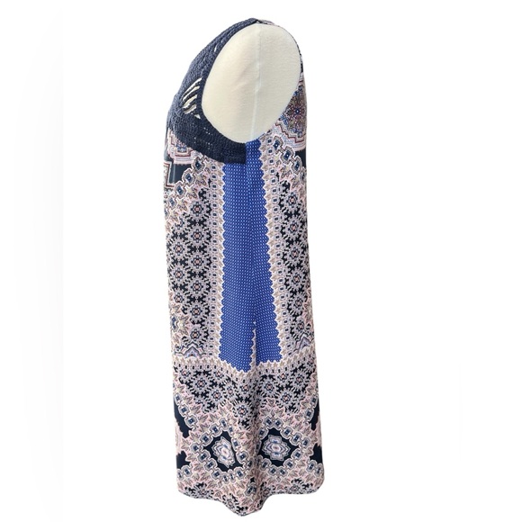 MSK Paisley/Boho Print Sleeveless Dress in Size Large - Picture 2 of 5